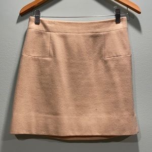 J. Crew Ivory Wool Skirt 0